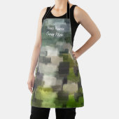 Brick Abstract Zomer Groen Schort (Insitu)