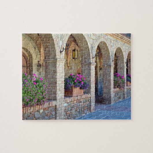 Brick archway patio tuin legpuzzel (Horizontaal)