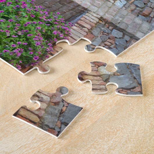Brick archway patio tuin legpuzzel (Zijkant)