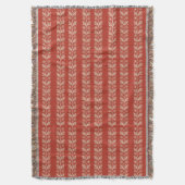 Brick Arts and Crafts Floral Stripe Deken (Voorkant Verticaal)