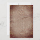 Brick Autumn Foliage Lights Foto Fall Weddenschap Save The Date (Achterkant)