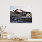 BRICK BACKHOE-DEMOLITIE POSTER (Keuken)