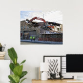 BRICK BACKHOE-DEMOLITIE POSTER (Thuiskantoor)