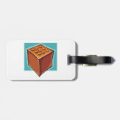 Brick Block Fun Building Toy Bagagelabel (Achterkant horizontaal)