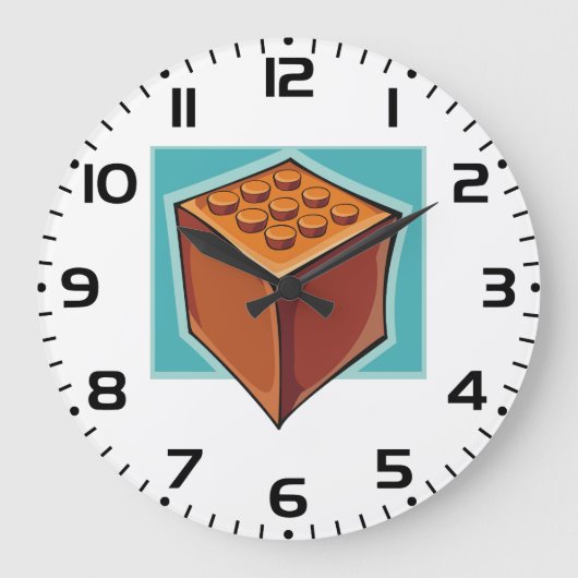 Brick Block Fun Building Toy Grote Klok (Voorkant)