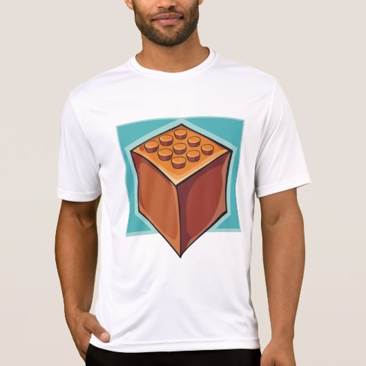 Brick Block Fun Building Toy T-shirt (Voorkant)