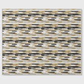 Brick Bond Brushstrokes geometrisch patroon Cadeaupapier (Vlak)