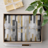 Brick Bond Brushstrokes geometrisch patroon Tissuepapier (Geschenk)