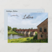 Brick Bridge in Kuldiga Letland Briefkaart (Voorkant / Achterkant)