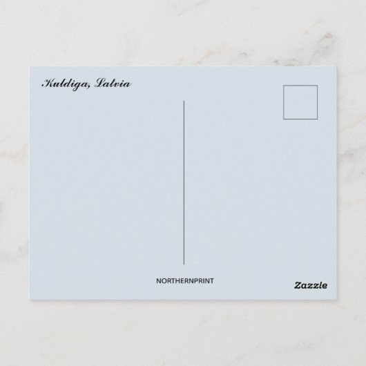 Brick Bridge in Kuldiga Letland Briefkaart (Achterkant)