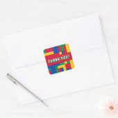 Brick Builder Birthday Party FAVOR STICKER (Envelop)