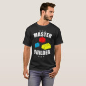 Brick Builder  Blocks Building Master Builder Toys T-shirt (Voorkant volledig)