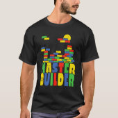 Brick Builder  Blocks Master Builder T-shirt (Voorkant)