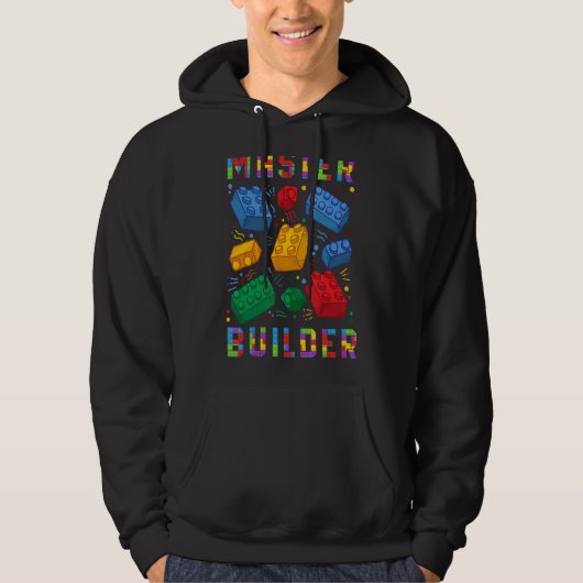 Brick Builder Blokken Master Builder Brick Buildin Hoodie (Voorkant)