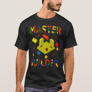 Brick Builder Blokken Master Builder Kinder T-shirt