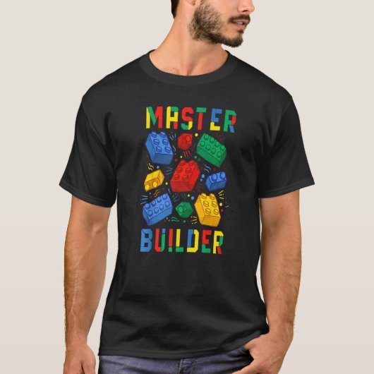 Brick Builder Blokken Master Builder T-shirt (Voorkant)
