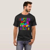 Brick Builder Blokken Master Builder T-shirt (Voorkant volledig)
