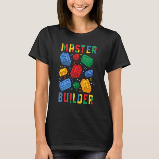 Brick Builder Blokken Master Builder T-shirt (Voorkant)