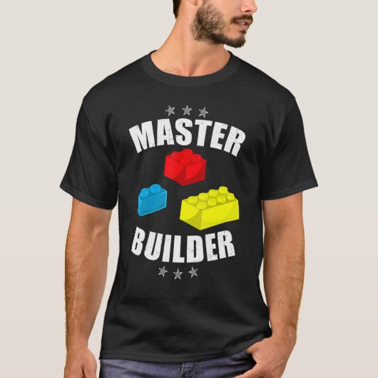 Brick Builder Blokken Masterbouwer T-shirt (Voorkant)