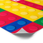 Brick Builder Customizable Birthday Party Welcome  Poster (Hoek)