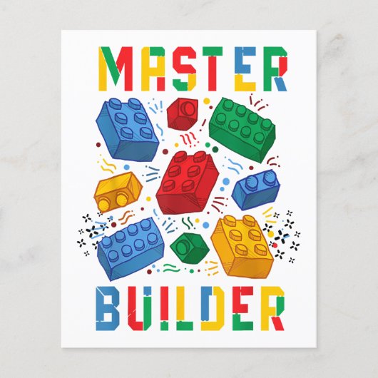 Brick Builder Funny Blocks Building Master Builder (Voorkant)