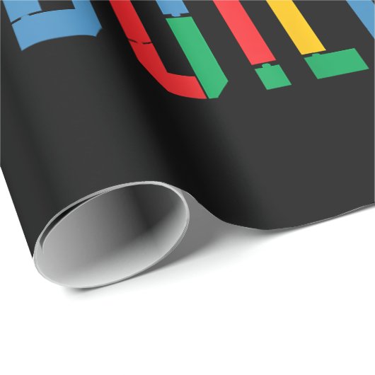 Brick Builder Funny Blocks Building Master Builder Cadeaupapier (Rol Hoek)