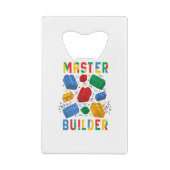 Brick Builder Funny Blocks Building Master Builder Creditkaart Flessenopener (Achterkant)
