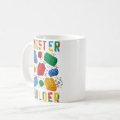 Brick Builder Funny Blocks Building Master Builder Koffiemok (Voorkant links)