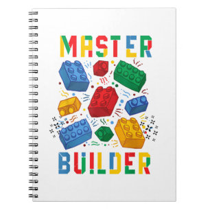 Brick Builder Funny Blocks Building Master Builder Notitieboek