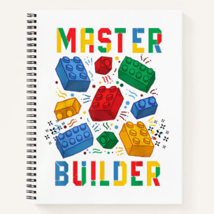 Brick Builder Funny Blocks Building Master Builder Notitieboek