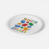 Brick Builder Funny Blocks Building Master Builder Papieren Bordje (Gekanteld)