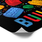 Brick Builder Funny Blocks Building Master Builder Poster (Hoek)