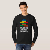 Brick Builder Funny Blocks Building Master Builder T-shirt (Voorkant volledig)