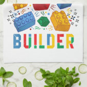 Brick Builder Funny Blocks Building Master Builder Theedoek (Gevouwen)