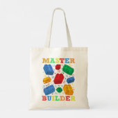 Brick Builder Funny Blocks Master Builder Tote Bag (Achterkant)