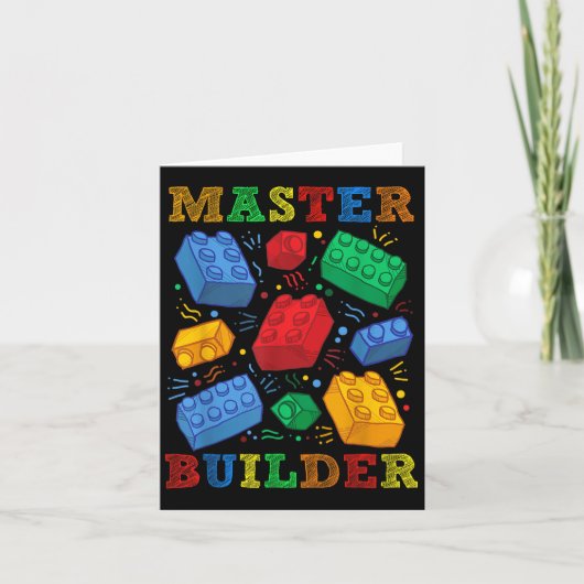 Brick Builder Funny blokkeert Master Builder - cad Kaart (Voorkant)