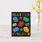 Brick Builder Funny blokkeert Master Builder - cad Kaart (Gele Bloem)