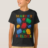 Brick Builder Funny blokkeert Master Builder - cad T-shirt (Voorkant)