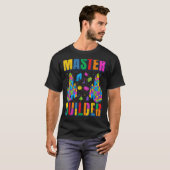 Brick Builder Grappige Blokken Master Builder Verj T-shirt (Voorkant volledig)