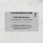 Brick Building Services met grijze achtergrond Visitekaartje (Achterkant)