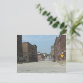 Brick Buildings and NO OUTLET in Burlington, Iowa Briefkaart (Staand voorkant)