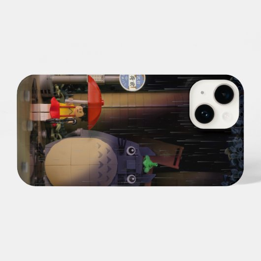 Brick Built Totoro iPhone 14 Hoesje iPhone Hoesje (Achterkant horizontaal)