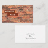 Brick by Brick Sales Visitekaartje (Voorkant / Achterkant)