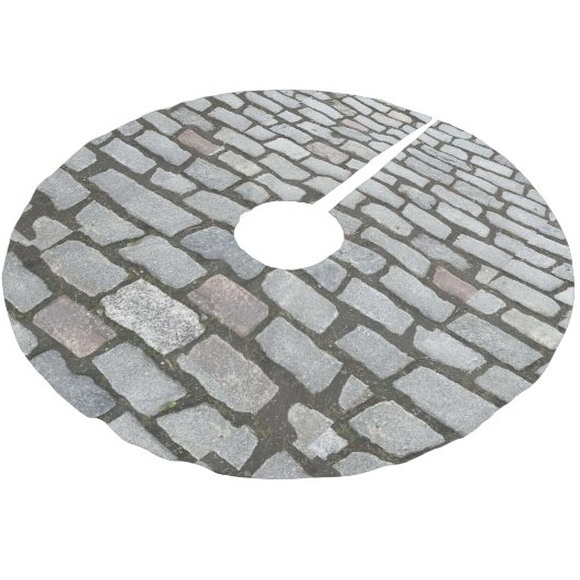 Brick Cobblestone Stone Pathway Sidewalk Kerstboom Rok (Gekanteld)