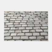 Brick Cobblestone Street Pathway Natuur Foto Deurmat (Voorkant)