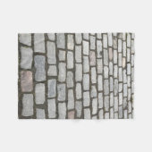 Brick Cobblestone Street Pathway Natuur Foto Fleece Deken (Voorkant (Horizontaal))
