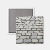 Brick Cobblestone Street Pathway Natuur Foto Magneet (Voorkant / Achterkant)