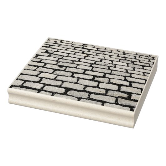 Brick Cobblestone Street Pathway Natuur Foto Rubberstempel (Stempel)