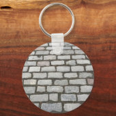 Brick Cobblestone Street Pathway Natuur Foto Sleutelhanger (Voorkant)