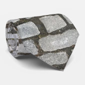 Brick Cobblestone Street Pathway Natuur Foto Stropdas (Opgerold)